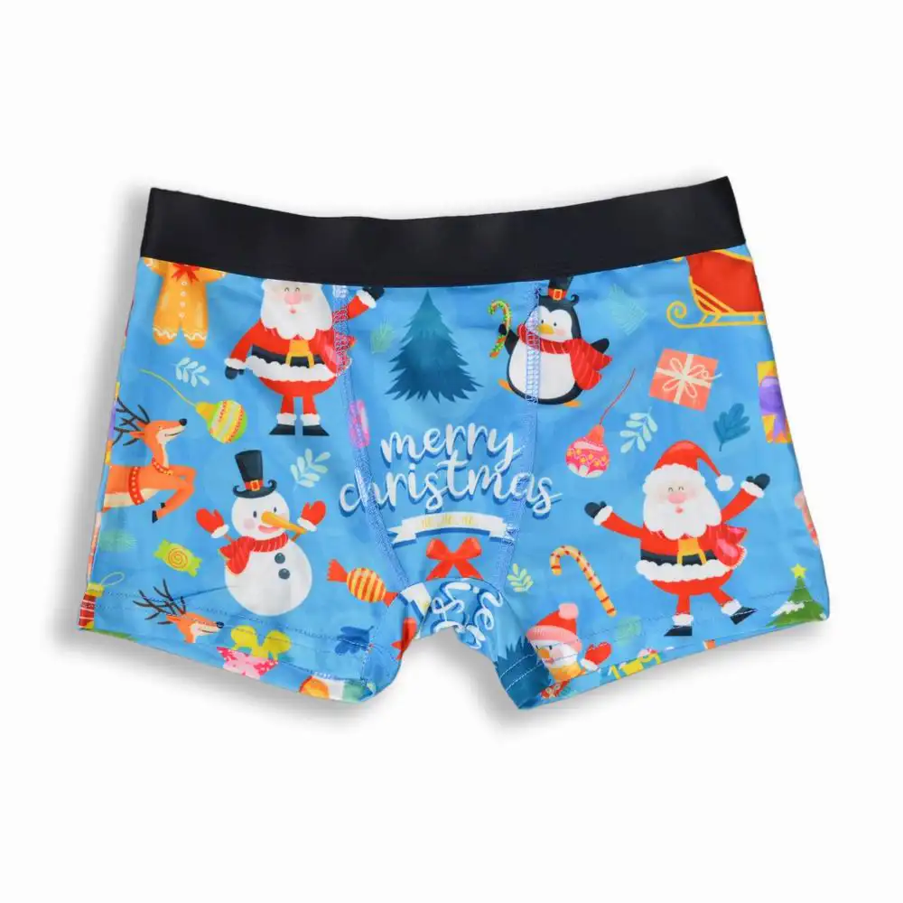 Benutzer definierte Kind Little Boy Kinder Unterwäsche Weihnachten Atmungsaktiv Bequeme Boxer Brief Hochwertige Unterhose