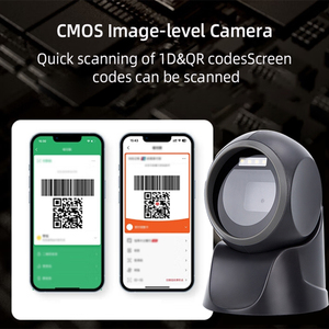 JINGXIN Supermarket Desktop Manual <strong>QR</strong> Barcode Scanner 4 White LED Lights Omni 1D 2D <strong>Code</strong> Reader for <strong>Qr</strong> <strong>Scanning</strong> - Product Image 4