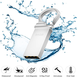 Prezzo di fabbrica 1GB 3.0/2.0 USB Flash Memory Stick Pen Drive Mini a prova di acqua gancio in metallo elegante Pendrive Advertising Marketing