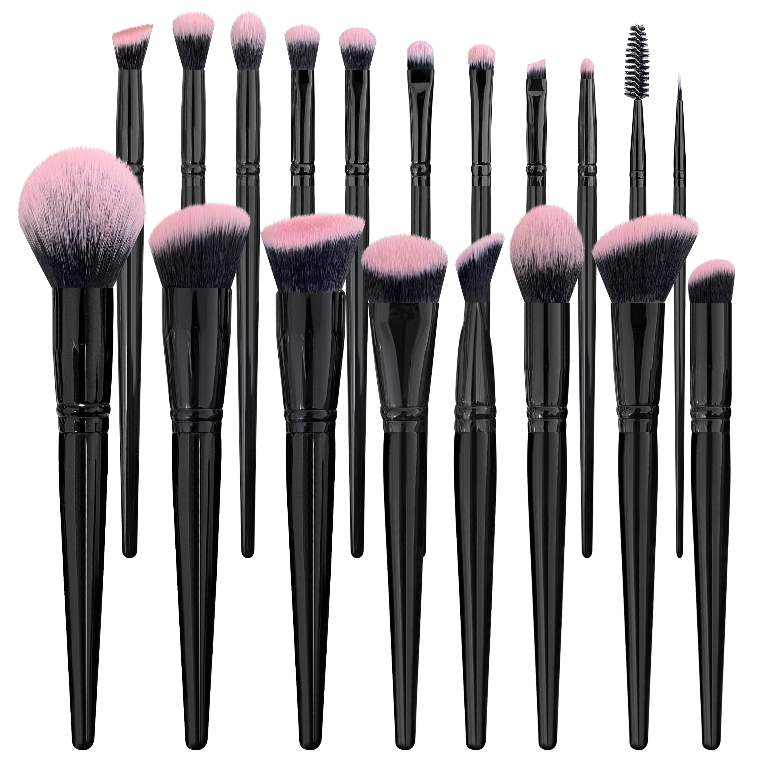 18pcs night rose Black brush set