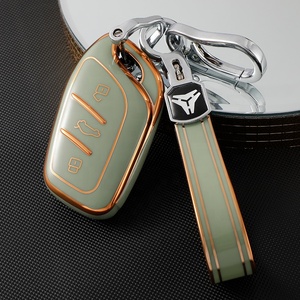 Gold Edge Car <strong>Key</strong> Cover&amp;keychain Fit for Roewe RX5 <strong>MG</strong> <strong>ZS</strong> GT GS 350 360 750 W5 Class Accessories TPU Protection Car Case Shell - Product Image 4