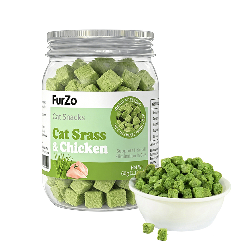 Cubos de hierba para gatos