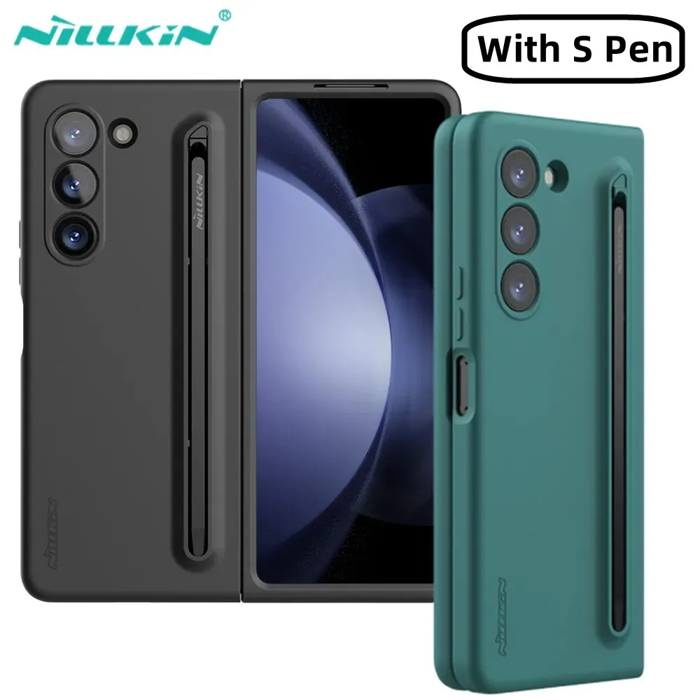 Para Samsung Galaxy Z Fold 5 Funda con S Pen NILLKIN Flex Pure Fold Case para Galaxy Fold 5 Funda de silicona