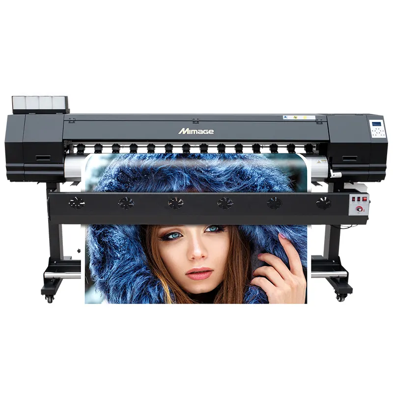 Mikage Printer Vinil Format Lebar 1.8M, 6ft Eco Solvent Stiker Cetak DX5 Kepala 1440 Dpi