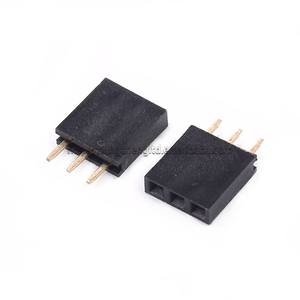 Single Row Pin Female Header <strong>Socket</strong> Pitch 2.54mm 1*2p-40p Pin Connector Black Adapter <strong>PCB</strong> Female <strong>Dc</strong> Power <strong>Socket</strong> - Product Image 3