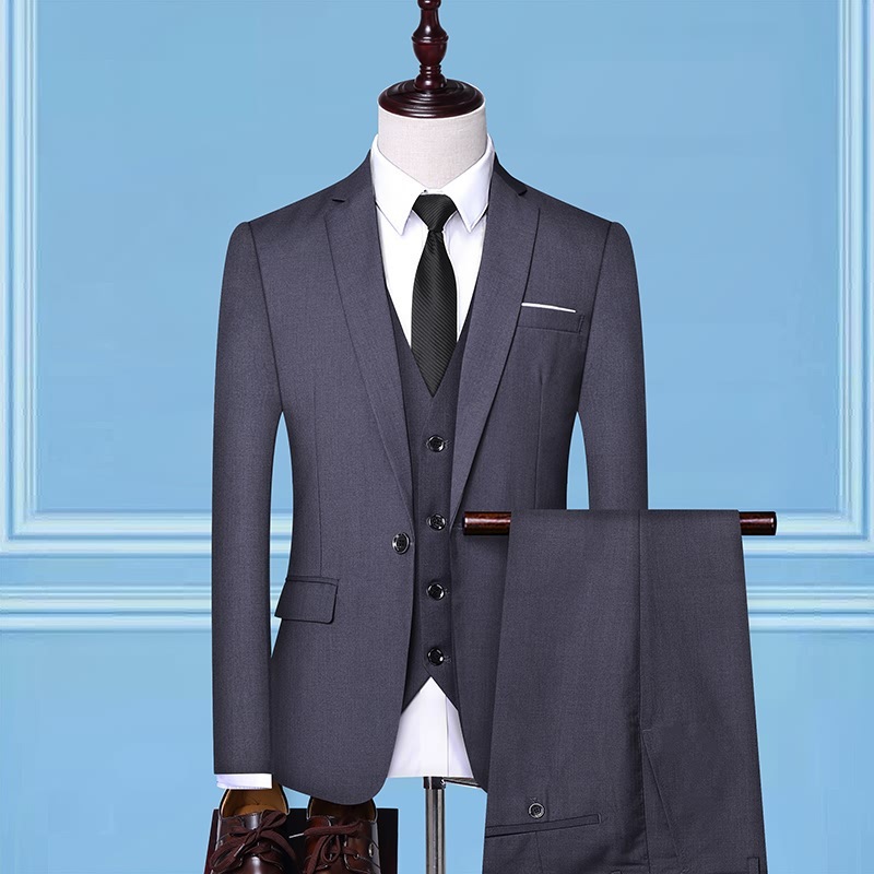 06-(306 gris) costume _ pantalon _ gilet