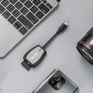 Lexar-lector de tarjetas 2 en 1, USB 3,2, tipo c, Ordenador de alta velocidad, multifunción, tarjeta TF, SD, LRW470U - Product Image 5