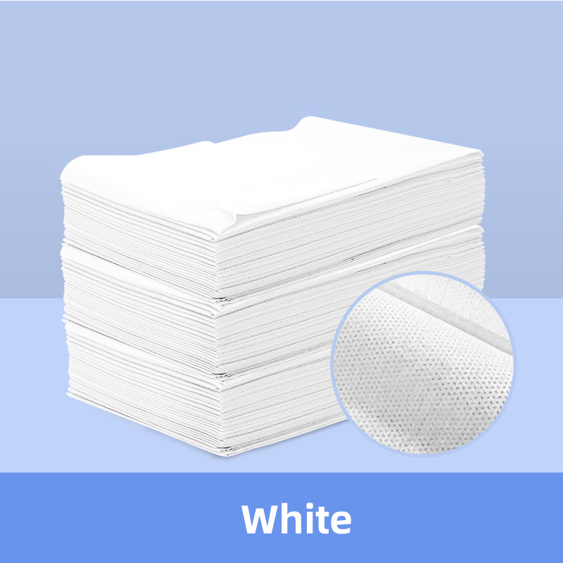 Hotel Bed Non Woven Facial  Bedsheet Luxury White Bedding Set Disposable Bed Sheet Set