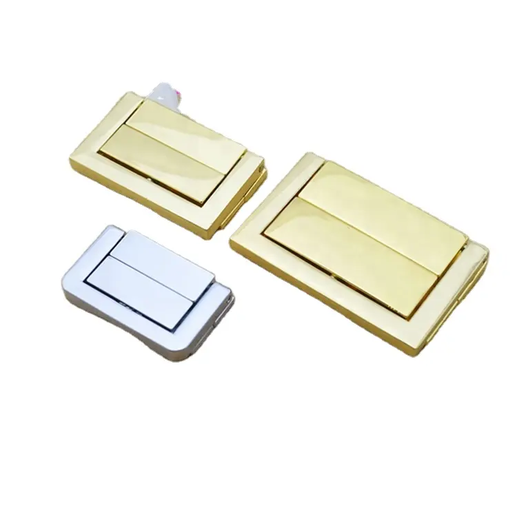 Serratura in oro lucido all'ingrosso per scatola di legno/lucchetti per portagioie di moda/serratura in metallo per portagioie serratura in lega di zinco per scatola di legno