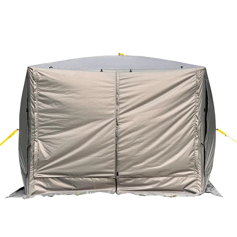 Layout portátil ao ar livre transparente see-through cego pop up camping tenda