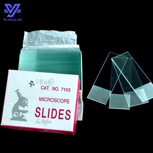 Portaobjetos de microscopio adhesivo esmerilado Cristalería de laboratorio 25mm PC OEM Personalizable-Portaobjetos de vidrio de microscopio 7101 7102 - Product Image 2