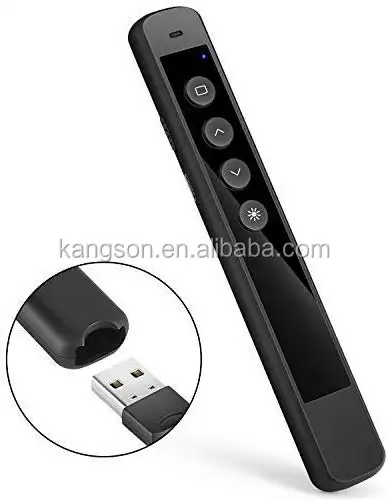 Cambiador de deslizamiento para presentador láser, recargable por USB, inalámbrico, powerpoint