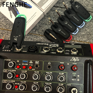 Precio de fábrica, juego de receptor de transmisor de guitarra de Audio Digital profesional, piezas de instrumentos de cuerda UHF, accesorios