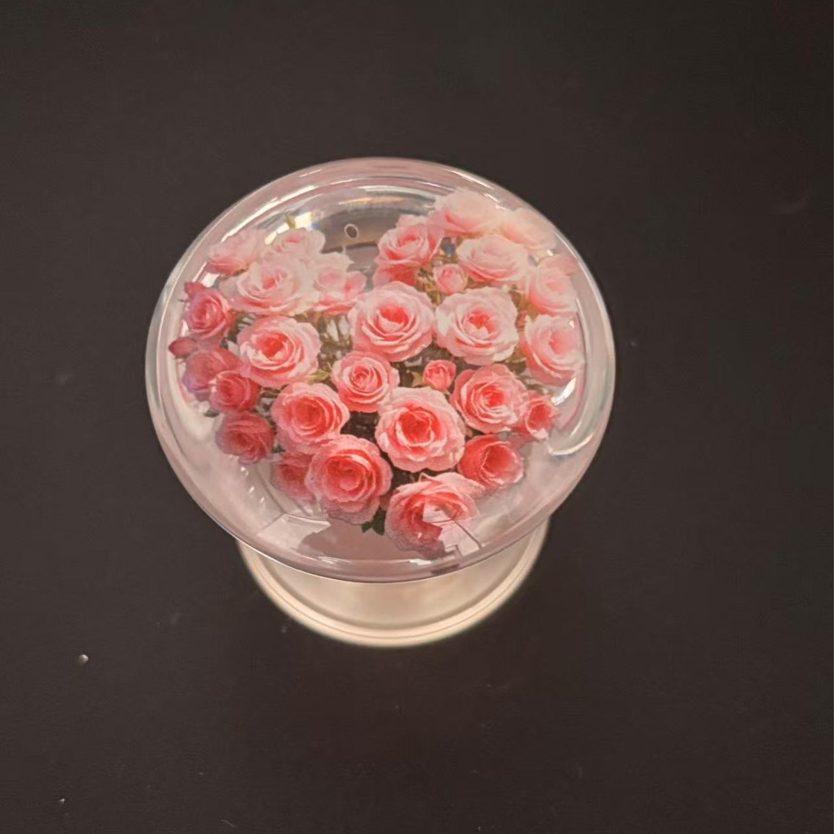 Fleurs roses colorées