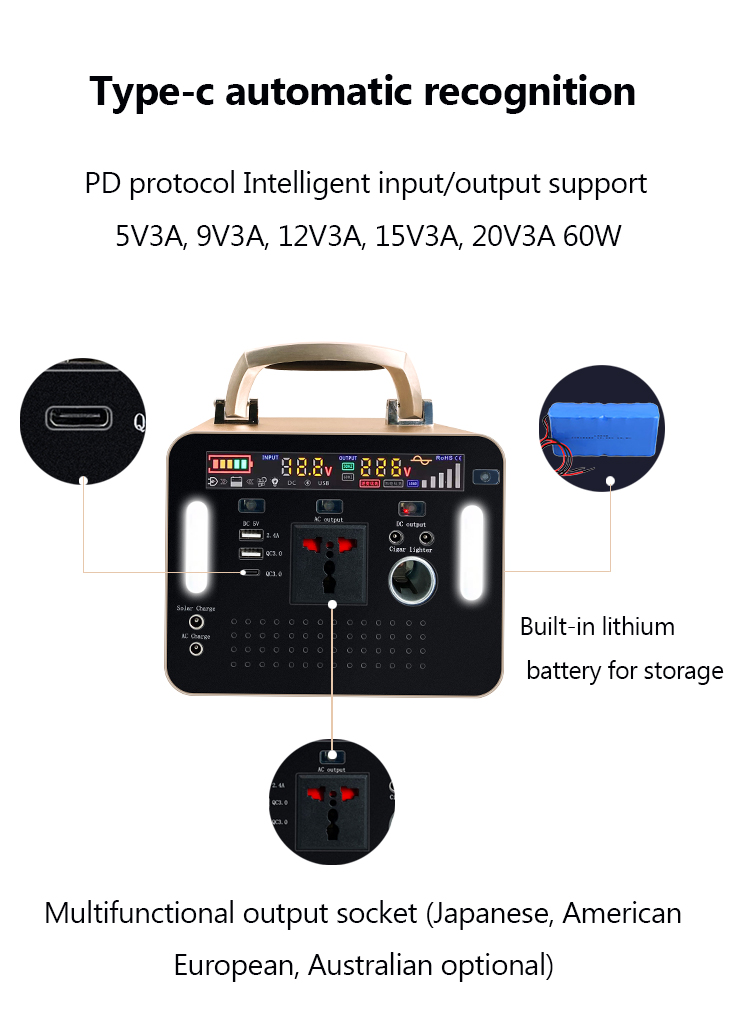 Folding Solar Panels Mini All In One  Portable Outdoor Lighting System Home Solar Power System Kit  Solar Energy System