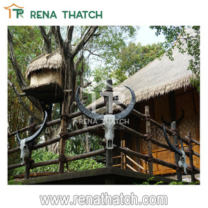 Class a Flame Resistant <strong>Tropical</strong> Area Use Fire Retardant Plastic Palm Thatch <strong>Roof</strong> for Cottage Pavilion Shed - Product Image 4