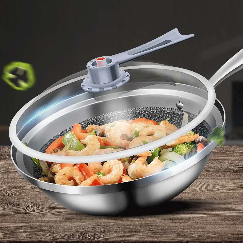 Phổ biến sous vide nấu ăn nhanh chóng di động thiết kế Chảo Pan bền không dính Frying Pan