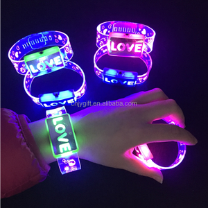 LOVE Bracelet Led Light Party Flashing Glow Bracelet <strong>Concert</strong> <strong>Cheer</strong> up Led Bangle Wristband Christmas Bracelet - Product Image 1
