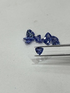 Finest Quality Tanzanite in Its Finest Color <strong>Trillion</strong> Cut Calibrated Tanzanite Stones - Product Image 4