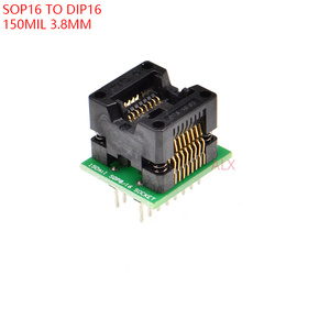 Adaptador de programador Width 16 SOP16 a DIP16, ancho del cuerpo, 3,8 MM, 150MIL, chip de prueba - Product Image 1