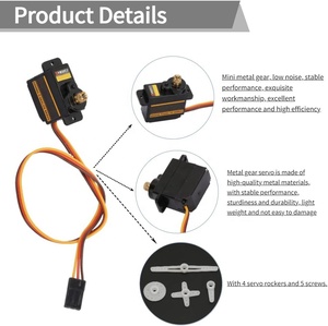 EMAX Oficial ES08MAII 12g Micro Metal Gear Analógico <span class=keywords><strong>Servo</strong></span> Motor de Direção ES08MA II para Rc Carro Helicóptero Avião Robô Parte - Product Image 5