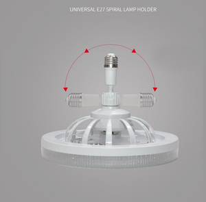 โคมไฟเพดาน LED E27ทันสมัยรีโมท5ดวงหรี่แสงได้3สีมัลติฟังก์ชันจับเวลาสำหรับมินิห้องนอนห้องนั่งเล่นสำนักงาน - Product Image 6
