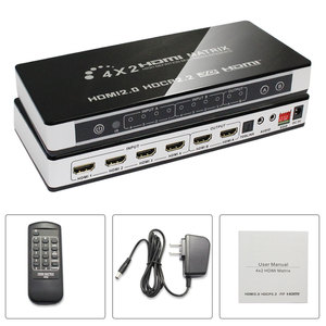 Verified Factory 4K <strong>HDMI</strong> <strong>Matrix</strong> 4x2 <strong>HDMI</strong> <strong>2</strong>.0 4K@60Hz 4K@30Hz 18Gbps HDR <strong>4</strong>:<strong>4</strong>:<strong>4</strong> CEC <strong>4</strong> in <strong>2</strong> Out - Product Image 5