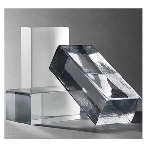 Nhà Cung Cấp Gạch Thủy Tinh Mờ Khắc Axit Khối Gạch Thủy Tinh Tinh Trong Suốt Được Đánh Bóng Tốt - Product Image 2
