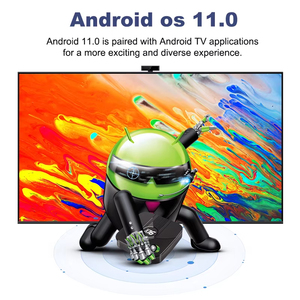Reproductor multimedia Super Streaming de por vida X16 decodificador 4 + 32GB Amlogic S905Y4 8K Ultra HDR10 + WiFi6 Smart Android TV Box - Product Image 5