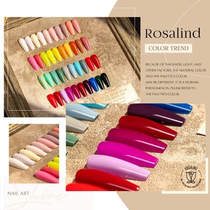 ROSALIND High Quality Factory Wholesale 500ml 1kg 5kg Bulk Uv <strong>Led</strong> Nude Pastel Color Gel Nail Polish Create Your Own Brand