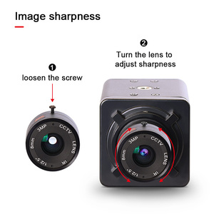 720P HD Camera 5600 H65 8mm CS Manual Focus 45degrees Distortionless CMOS <strong>Sensor</strong> UVC USB Mini Industrial Camera - Product Image 4