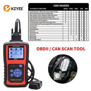 KC301 OBDII/CAN自動スキャナーツール車用フルファンクションコードリーダーが英語でエンジン故障コードを検出 - Product Image 3