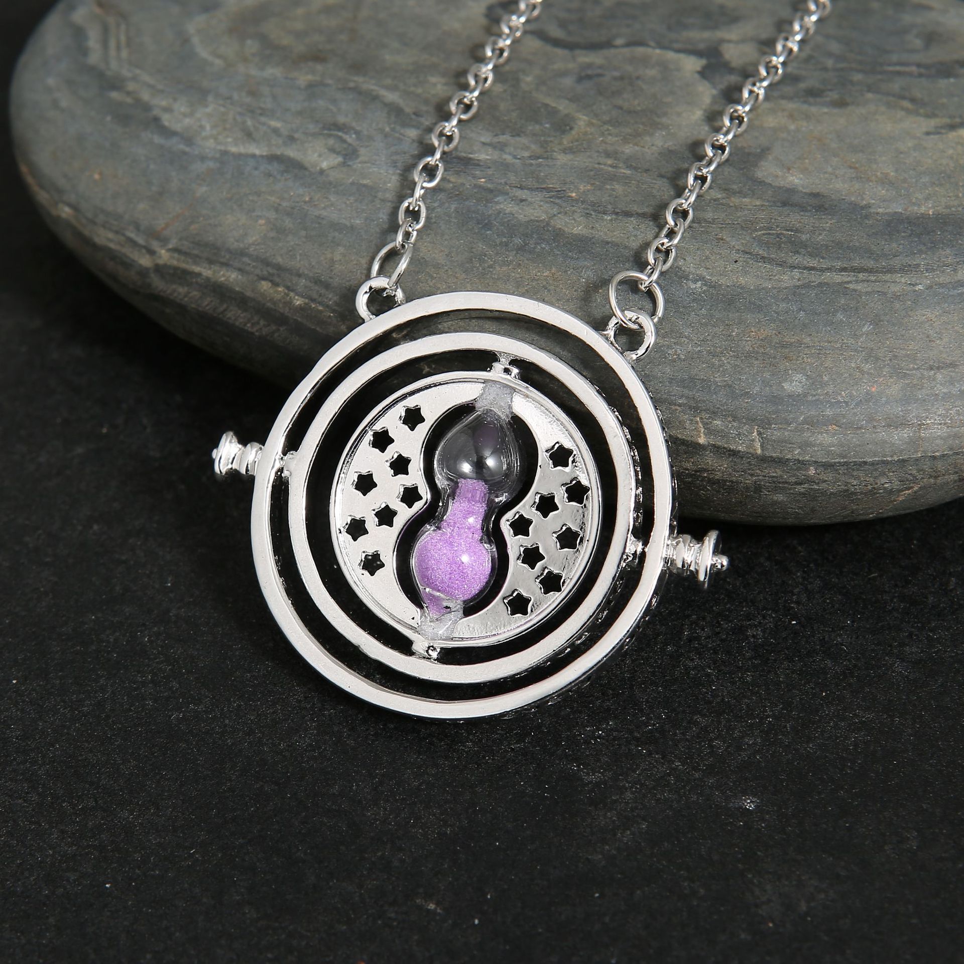 Métal Argent Sable Violet