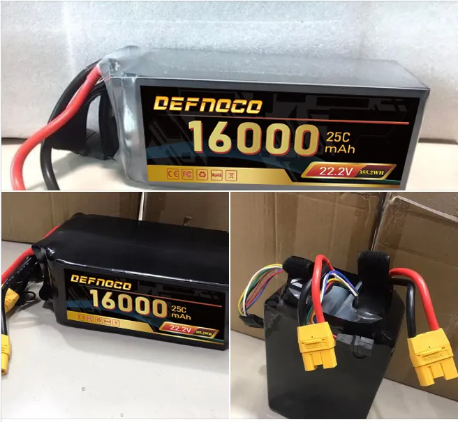 Customized UAV battery 16000mah battery lipo 6S1P 6S 22.2V 25c For RC Quadcopter Airplane Helicopter Fixed-wind Multirotor