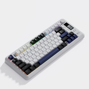 81 <strong>Keys</strong> Dual Mode Gaming <strong>Keyboard</strong> with TFT Screen, <strong>Custom</strong> Keycaps and Lights Combination, RGB Backlit Membrane <strong>Keyboard</strong> - Product Image 5