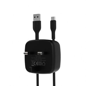 WOPOW WA02-M อะแดปเตอร์ USB-A 1.2 M สาย Micro USB uk ปลั๊กชาร์จ Fast ที่ชาร์จติดผนังสําหรับ Apple iphone13 14 - Product Image 3
