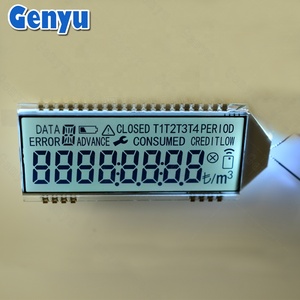 Kunden spezifischer 7-Segment-8-stelliger Pin-Anschluss Blaues Hintergrund beleuchtungs segment LCD-Display Htn Lcd für Energie zähler - Product Image 4