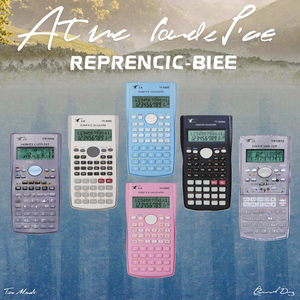 آلة حاسبة علمية بشاشة عرض ثنائية السطر تحتوي على 240 وظيفة، تعمل ببطارية زر، مصنوعة من البلاستيك المتين - Product Image 3