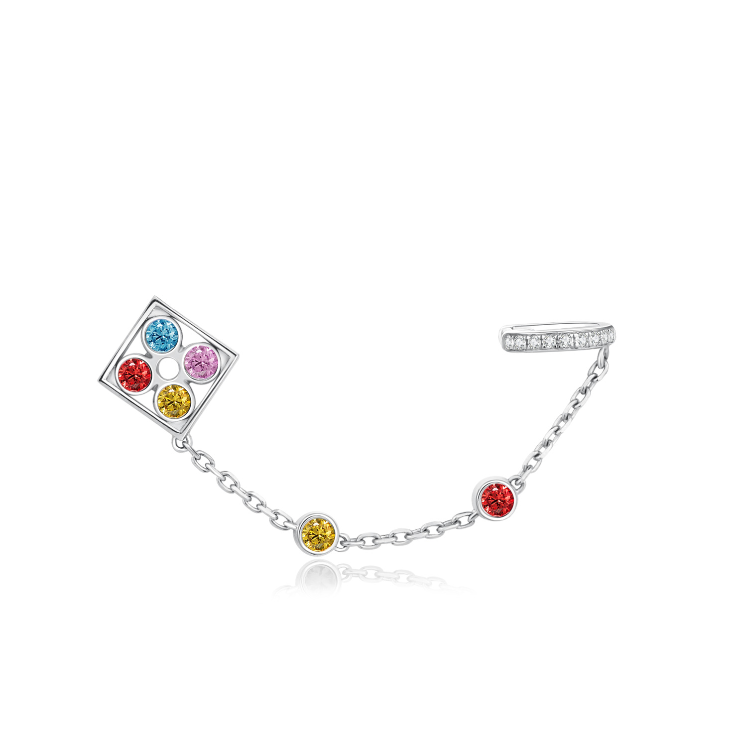 18K White Gold