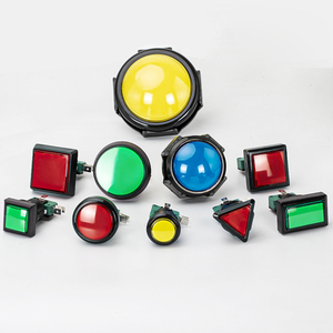 24MM Panel Montage Arcade Push Button Farben 12V LED Light Lampe beleuchtet runde Form Game Player Arcade Push Button Schalter - Product Image 6