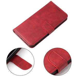 小米11t pro Note 10 Pro PU皮革钱包卡座手机外壳小米Redmi Note 9 T AilesTecca磁性翻盖 - Product Image 4