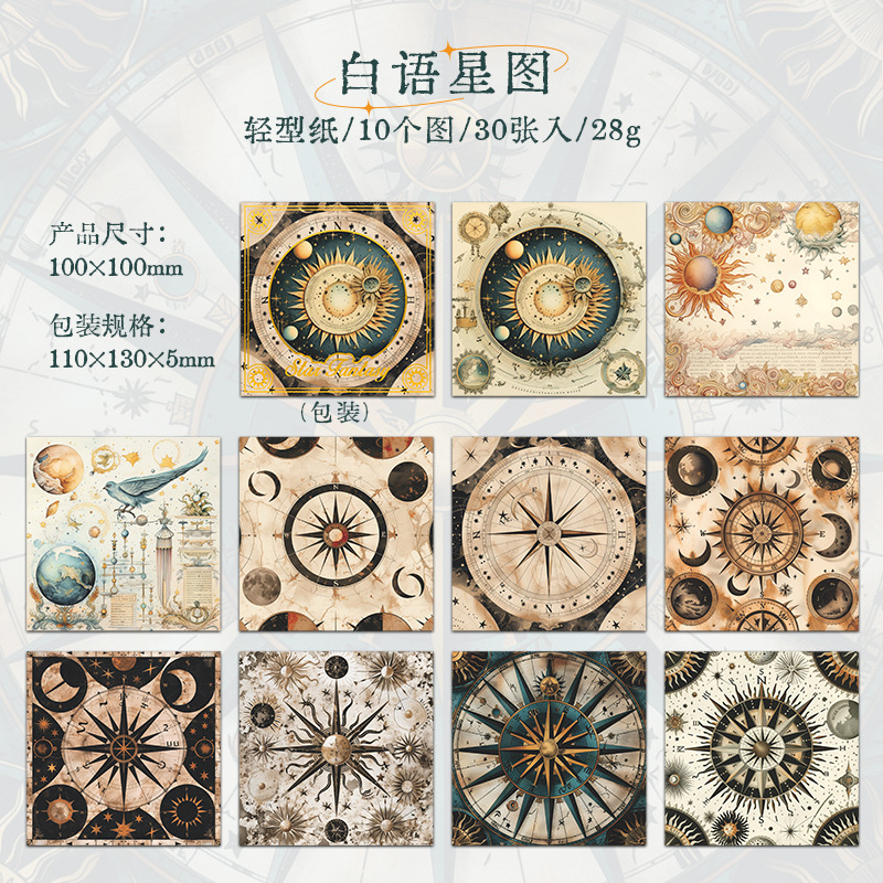 B White Language Star Chart