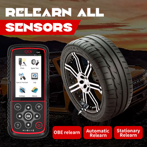 QQr TPMS programlama aracı, 2023 yükseltilmiş OBD teşhis cihazı etkinleştirmek/bilinen tüm TPMS sensörleri, TPMS teşhis ve sıfırlama yeniden öğrenmek