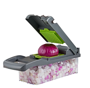 Çok fonksiyonlu 7 bıçakları sebze kesicisi Dicer dilimleme kesici çelik fransız Fry kesici gıda konteyner ile meyve için - Product Image 1