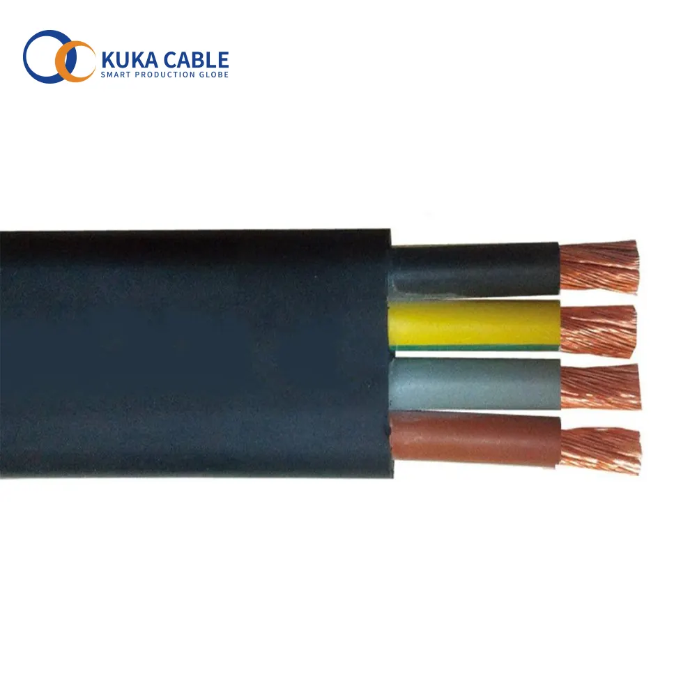 Flat Electrical Underwater NBR Submersible Pump Cable