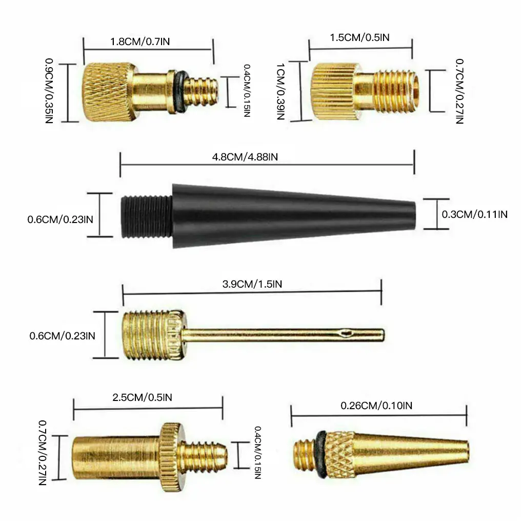 Válvula de bicicleta SV AV DV, adaptador de cobre, conjunto de adaptador de bomba de neumáticos, Kit de inflador, accesorio, 26 Uds.