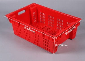 Volumen de negocios Anidación Transporte Plástico vegetal Apilable Agricultura Cajas para carne Pescado y fruta - Product Image 6