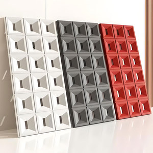 Outdoor ABS Hohl dekorative Wand Backstein dick doppelseitig für Hotel trennwand Moderne Steinblock Schaufenster dekoration - Product Image 1