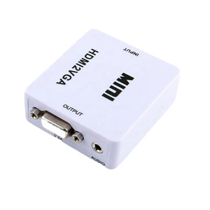 ファクトリーフルHD1080P HDMIからVGAへのコンバーターボックスHDTV1080PミニHDMI2VGAオーディオビデオアダプター (オーディオおよびUSB付き) - Product Image 1