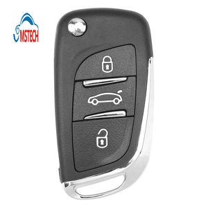 MS 3 düğme HU83 Blade CE0523 araba uzaktan anahtar kabuk p-eugeot c-ien modifiye Flip katlanır araç yedek boş fob durumda - Product Image 1